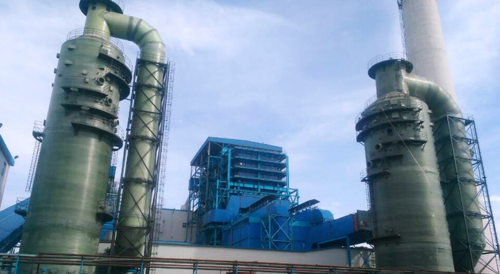 河南玻璃鋼脫硫塔項目